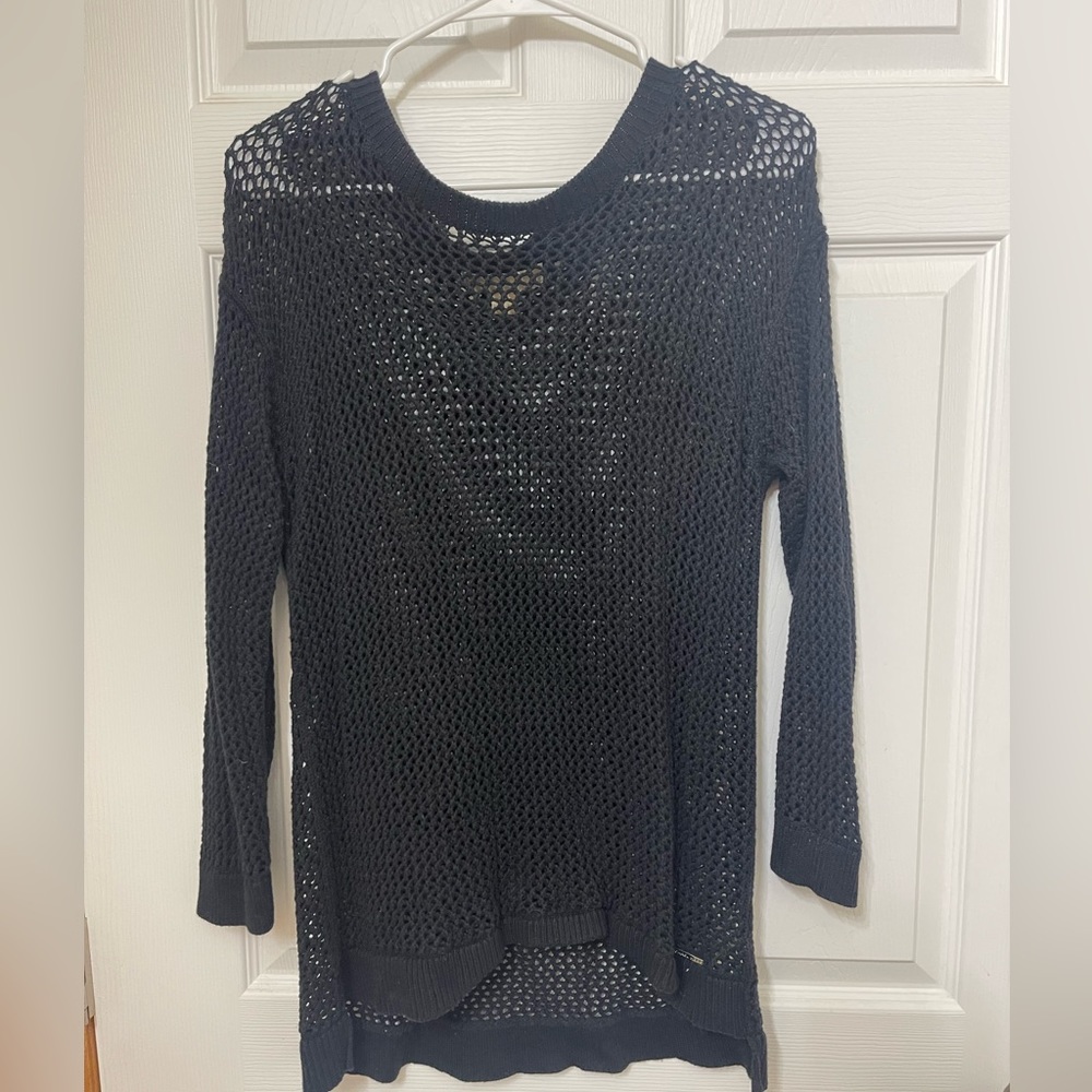 Michael kors extra large black knit sweater